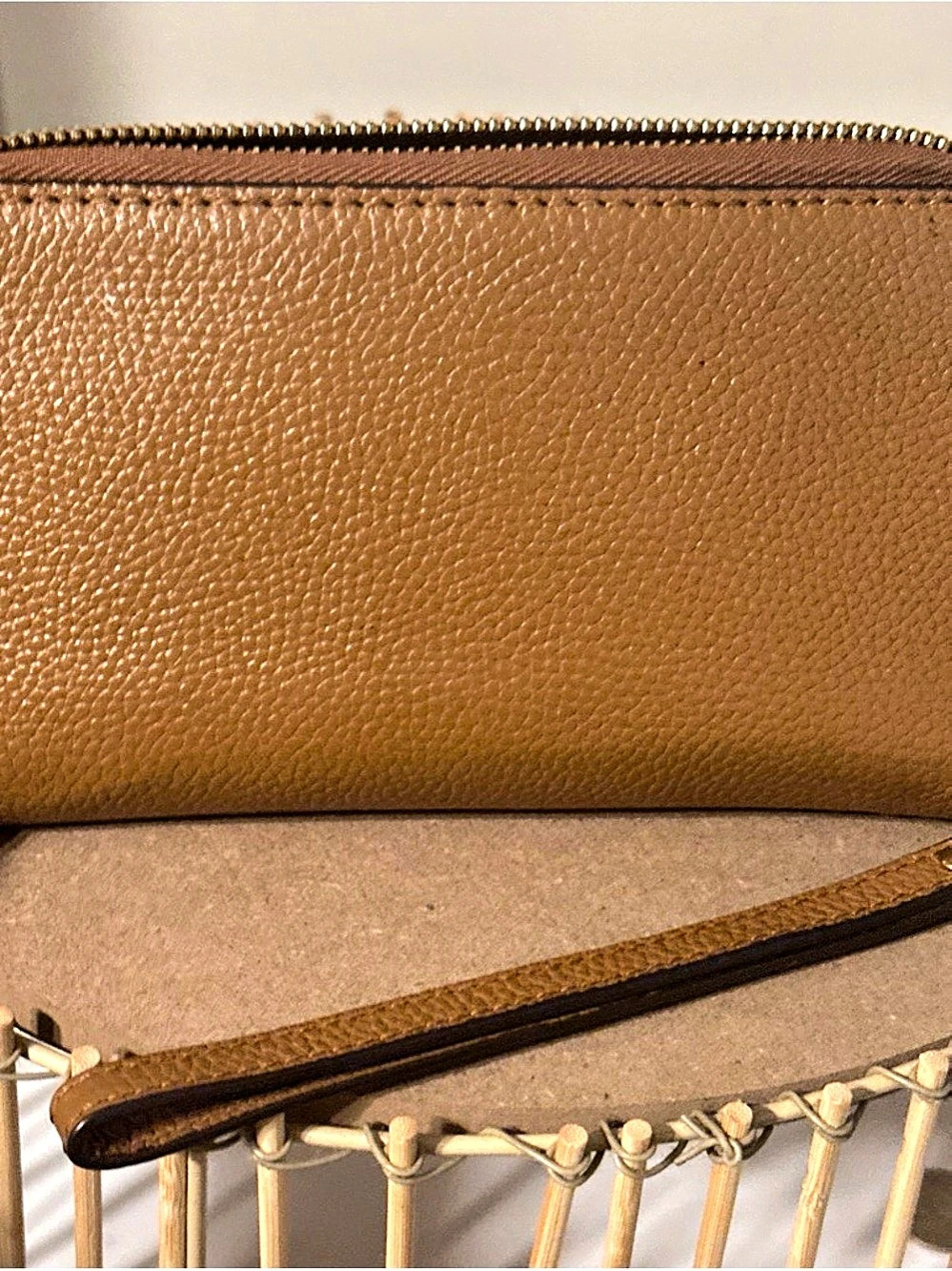 Michael Kors Jet Set Small Pebbled Leather Smartphone Crossbody Bag Brown